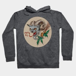 Krampus Kitty (with Holly) Hoodie